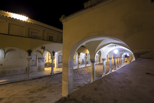 Shrine of St. Rita of Cascia in Umbria, Italy.
Cascia city before the earthquake in central Italy