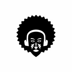 Afro Music - Vector Logo Icon