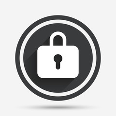 Lock sign icon. Locker symbol.