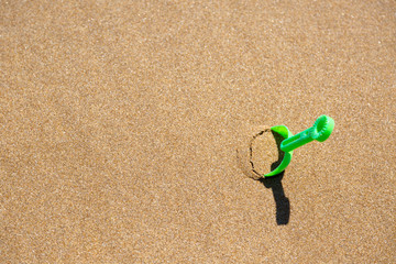 Toys on beach