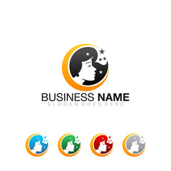 Beauty Salon Spa Colorful - Vector Logo Icon