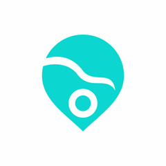 Car Location Apps - Vector Logo Icon