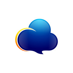 Cloud Talk - Vector Logo Icon