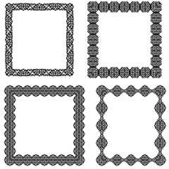Set of black frame