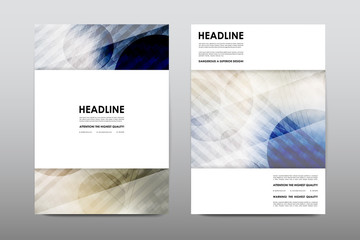 Brochure layout template flyer design vector, Magazine booklet cover abstract background