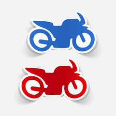 realistic design element: motorcycle