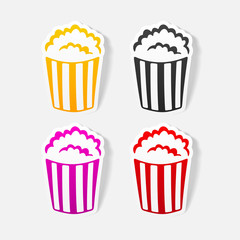 realistic design element: popcorn