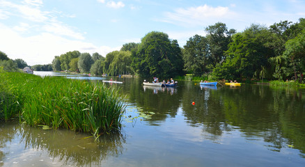  Starting positions for St Neots Regatta  on the River Ouse.