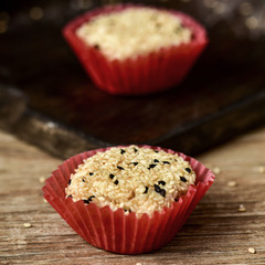 japanese sesame mochi pastries