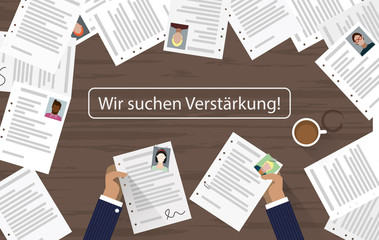 Bewerbungen - Wir suchen Verst&auml;rkung