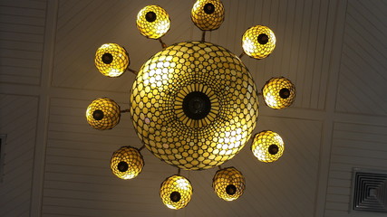 Chandeliers from bottom view