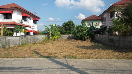 Vacant land of village in Thailand