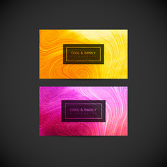 Greeting, invitation or business cards design template