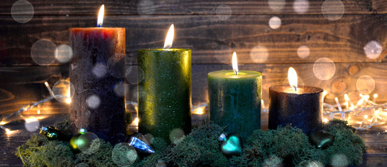 Adventskerzen - vierter Advent 
