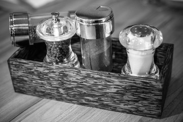 Spices and garnish of pizza

