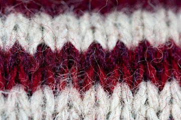Woolen knitwear, macro.