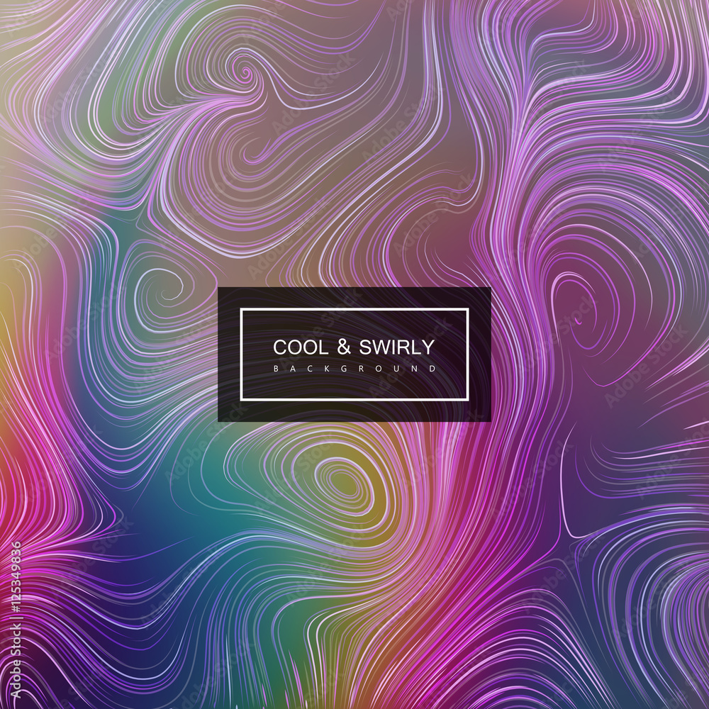 Poster abstract artistic curl background