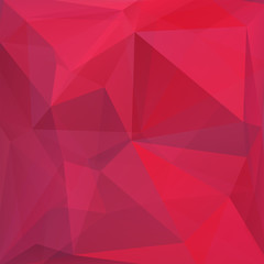 Abstract background consisting of pink triangles. Geometric design for business presentations or web template banner flyer. Vector illustration