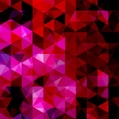 Obraz premium Abstract vector background with triangles. Pink geometric vector illustration. Creative design template.