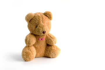 teddy bear toys isolated on white background 