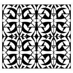 Abstract lattice monochrome seamless pattern