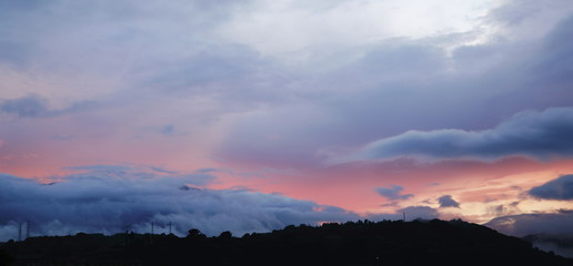 sunset in southern Italy