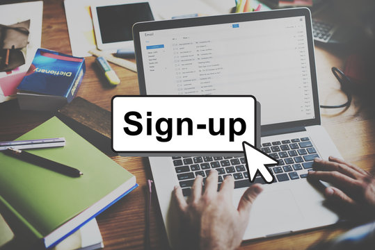 Sign-Up Join Login Member Network Page User Concept