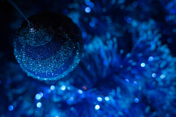 Christmas concert with blue accessories