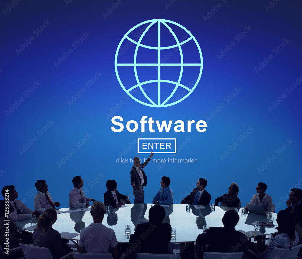 Aufkleber software computer digital data homepage concept