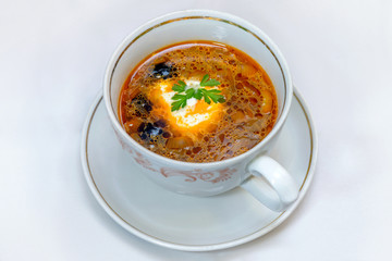 plate of tasty appetizing food