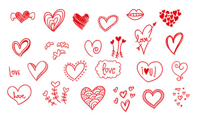 Herz / Hintergrund / Valentinstag / Vektor