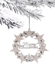 Obraz na płótnie Canvas Christmas sign and tree 