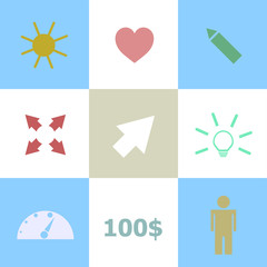Line icons set with flat design elements of business people communication, professional support, partnership agreement, solving management problems. Modern pictogram