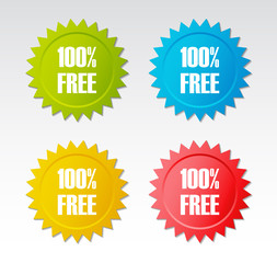 100% free sticker