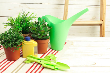composition of garden tools