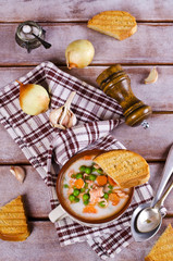 Fish soup with vegetables