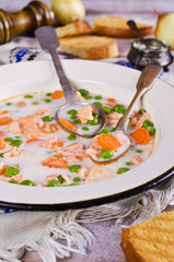 Fish soup with vegetables