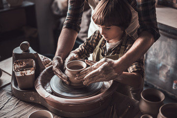 Learning from confident potter. 