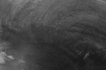 Chalk rubbed out on blackboard