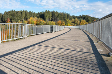 Obraz premium Brucher Talsperre bei Marienheide im Oberbergischen Land