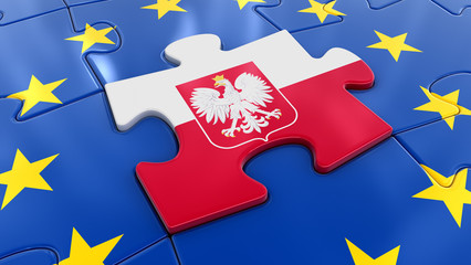 Poland Jigsaw as part of EU 