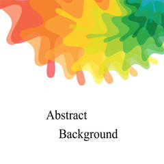 Colorful Transparent Overlapping Stains Pattern. Template for Fliers, Banners, Badges, Posters, Stickers and Advertising Actions. Abstract Background. Vector Illustration