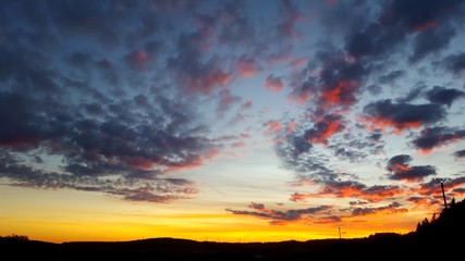 Sunset in the Eifel