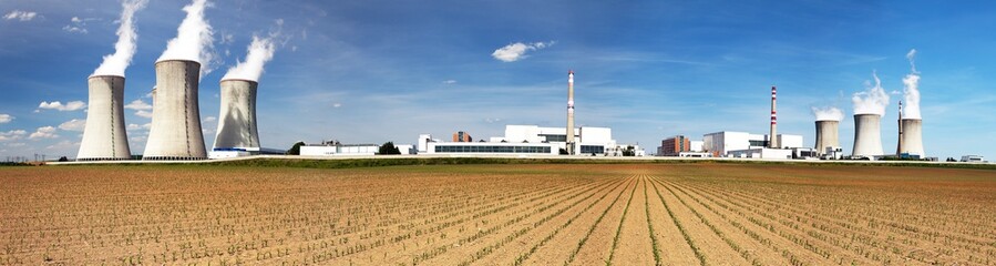 Panoramic view of Nuclear power plant Dukovany