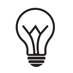 Light bulb icon illustration design