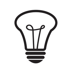 Light bulb icon illustration design