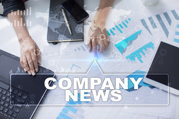 Woman is working with documents, tablet pc and notebook and selecting company news.