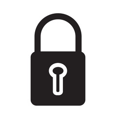Lock sign Padlock icon illustration design