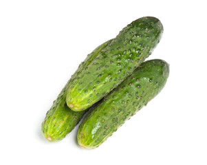 Cucumbers isolated