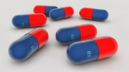 3d RX medicine capsules